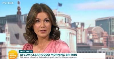 GMB's Susanna Reid speaks out on 'awkward' time over 'friend' Piers Morgan's Ofcom ruling - www.manchestereveningnews.co.uk - Britain