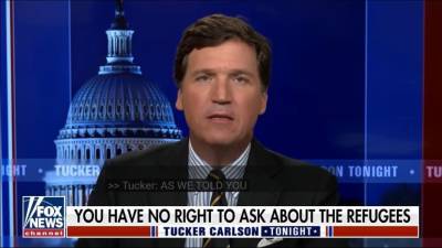 Tucker Carlson Wonders if Afghan Refugees Are Part of a Democratic Plot to Steal Elections (Video) - thewrap.com - USA - Atlanta - Chicago - Las Vegas - New Jersey - county Dallas - city Philadelphia - county Durham - county St. Louis - city Salt Lake City - city Portland - Afghanistan - Lake - county Cleveland - Houston - county Buffalo - city Baltimore - city Jacksonville - city Pittsburgh - county Worth - city Fort Worth