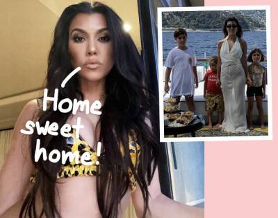 Kourtney Kardashian's Kids Create Cute Homecoming Party For Mom After Italian Getaway With Travis Barker! - perezhilton.com - Italy