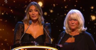 Caroline Flack's mum Christine fights back tears as she presents mental health award in her honour - www.ok.co.uk