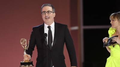 John Oliver On Whether He’ll Share His Emmy With Conan O’Brien: “No, He Can Take It From My Cold, Dead Hand” – Emmys Backstage - deadline.com