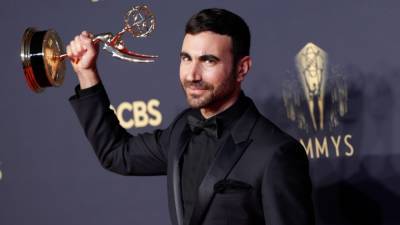 Brett Goldstein Reacts to His Bleeped Emmys Acceptance Speech for 'Ted Lasso' -- What He Said (Exclusive) - www.etonline.com - Britain
