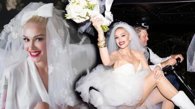 Gwen Stefani Shares the Moment She Picked Out Her Stunning Wedding Dress to Blake Shelton - www.etonline.com
