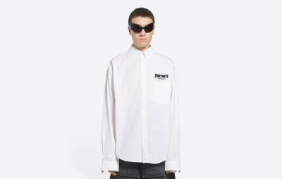 Balenciaga is selling a plain white ‘Fortnite’ shirt for over £700 - www.nme.com