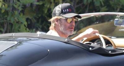 Chris Pine Sports White Tank Shirt for a Ride in His Vintage Porsche - www.justjared.com - Los Angeles