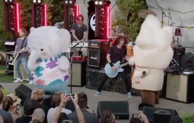 Watch adorable mascots rock out onstage during Foo Fighters set - www.nme.com