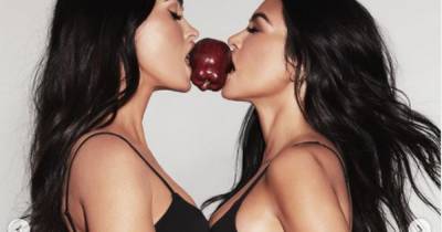 Kourtney Kardashian goes topless for sister Kim's SKIMS line with BFF Megan Fox - www.ok.co.uk