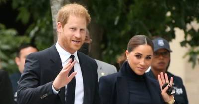 Meghan wears all black for visit to New York’s One World Trade Centre with Harry after Lilibet’s birth - www.ok.co.uk - New York - Centre - New York