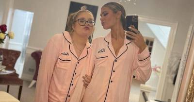 TOWIE's Chloe Sims and daughter Madison wear matching pyjamas as they pose for rare snap - www.ok.co.uk