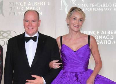 Glam Sharon Stone puts on a brave face to join solo Prince Albert on the red carpet - evoke.ie - county Stone - Monaco