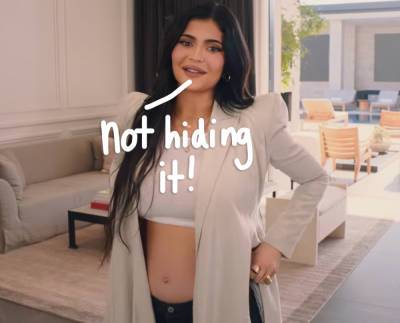 Kylie Jenner Shows Off Her Bare Bump AND Teases Baby No. 2's Gender With Vogue! - perezhilton.com