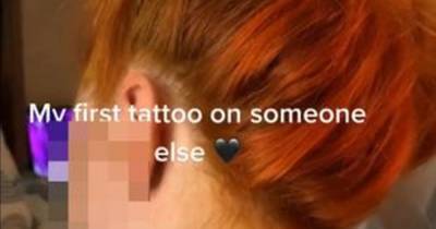 TikTok viewers respond to tattooist's first ever inking begging her to stop - www.dailyrecord.co.uk
