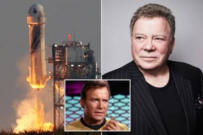 William Shatner to go to space in Jeff Bezos’ Blue Origin rocket ship - nypost.com
