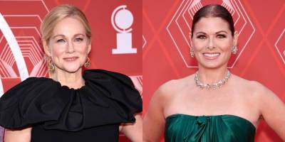 Nominee Laura Linney & Debra Messing Look Stunning on the Tony Awards 2020 Red Carpet! - www.justjared.com - New York - county Barton