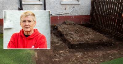 Hero Scots nurse left with huge crater in garden by building firm at centre of cop probe - www.dailyrecord.co.uk - Britain - Scotland