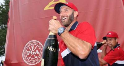 Dustin Johnson's post-Ryder Cup antics lapped up by fans - 'Get him a reality show' - www.msn.com - USA - Wisconsin