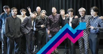 Coldplay and BTS’ My Universe glides to Number 1 on the Official Trending Chart - www.officialcharts.com - Britain - North Korea