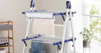 Aldi is selling a heated clothes airer and it's the perfect solution to quickly dry your laundry - www.ok.co.uk