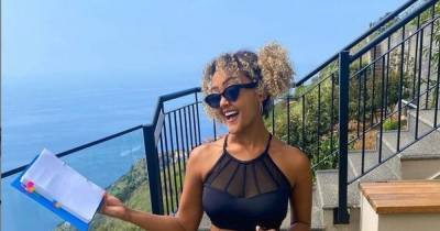 Coronation Street star Alexandra Mardell distracts fans as she gets to work in bikini on holiday - www.manchestereveningnews.co.uk - Portugal
