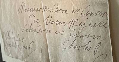 Bonnie Prince Charlie's hand-written letters reveal appeals to King Louis XV of France after defeat - www.dailyrecord.co.uk - Britain - France - Scotland