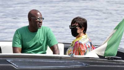 Kris Jenner Corey Gamble Take Romantic Boat Ride On Portofino Vacation - hollywoodlife.com - Italy