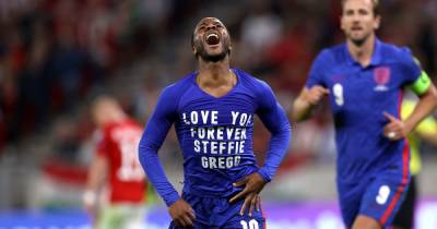 Man City star Raheem Sterling reveals touching t-shirt tribute following England goal - www.manchestereveningnews.co.uk - Hungary