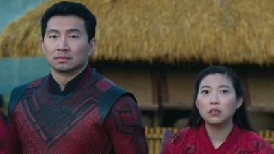 Simu Liu and Awkwafina React to That 'Shang-Chi' Post-Credits Scene (Exclusive) - www.etonline.com