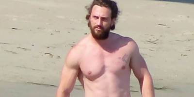 Aaron Taylor Johnson Hits the Beach for Another Day of Swimming - www.justjared.com - Malibu