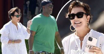 Kris Jenner embraces summer style in a broderie anglaise dress - www.msn.com