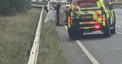 Bride-to-be left stranded when wedding car breaks down on motorway - www.dailyrecord.co.uk