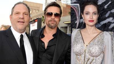 Angelina Jolie Says She 'Fought' With Brad Pitt Over Him Working With Harvey Weinstein - www.etonline.com