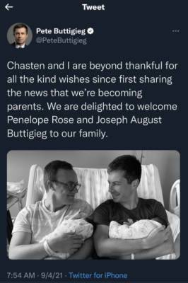 Pete Buttigieg and Chasten share photo of their 2 babies - qvoicenews.com - USA
