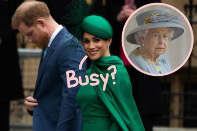 Prince Harry & Meghan Markle Reportedly Want To Meet With The Queen -- But About What?! - perezhilton.com