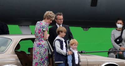Elizabeth Debicki is the spitting image of Princess Diana as she films iconic royal scenes - www.ok.co.uk