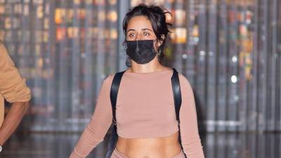 Camila Cabello Steps Out In Crop Top Matching Fitted Leggings In NYC After ‘Cinderella’ Premiere - hollywoodlife.com