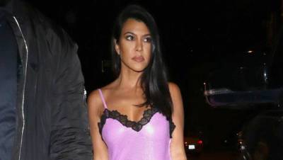 Kourtney Kardashian Rocks Lacy Black Outfit In Sexy Photos Amid Scott Disick’s Split - hollywoodlife.com