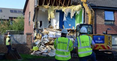 East Kilbride home struck by lorry is demolished as cops charge man over incident - www.dailyrecord.co.uk