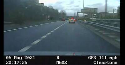 Shocking footage shows speeding driver doing over 120mph on the M602 - www.manchestereveningnews.co.uk - Manchester