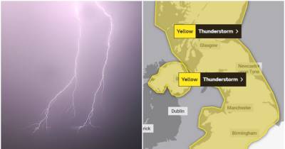 Met Office updates its yellow weather warning as thunderstorms are set for Greater Manchester - www.manchestereveningnews.co.uk - Britain - Scotland