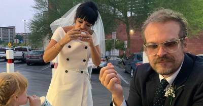 Lily Allen shares previously unseen pics from Vegas wedding to David Harbour on anniversary - www.ok.co.uk - Las Vegas - city Sin