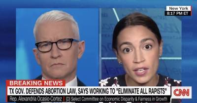 Alexandria Ocasio-Cortez on CNN Rips Gov. Greg Abbott’s “Disgusting” Comments, Links Texas Abortion Law To “Rape Culture” - deadline.com - Texas