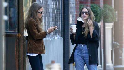 Mary-Kate Ashley Olsen, 35, Spotted Taking A Smoke Break In New York City — Rare Photos - hollywoodlife.com - New York