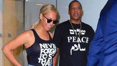 Beyoncé Rocks Flared Jeans In Sweet New PDA Photos With Husband Jay-Z - hollywoodlife.com