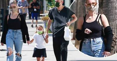 Ashlee Simpson steps out with husband Evan Ross and daughter Jagger - www.msn.com - city Studio