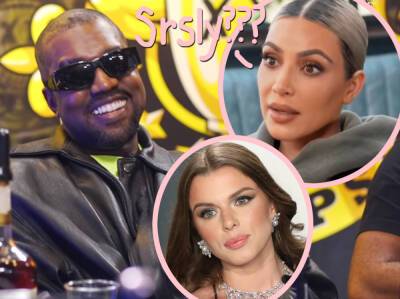 Kanye's Way Of Getting Back At Kim? His OWN Very Public PDA With Julia Fox! - perezhilton.com