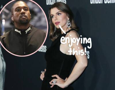 Kim Kardashian - Julia Fox - Julia Fox Says She Is Completely ‘Surrendering’ To Kanye West: ‘I Just Feel Really Safe With Him’ - perezhilton.com