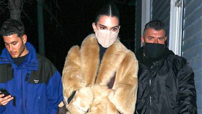 Kendall Jenner - Devin Booker - Kendall Jenner Pairs Leather Boots With Matching Minidress Long Fur Coat In Aspen - hollywoodlife.com - Colorado
