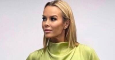 Amanda Holden goes braless and flaunts curves in silky green co-ord - www.ok.co.uk