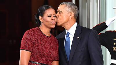 George Clooney - Michelle Obama - Barack Obama - Steven Spielberg - Don Cheadle - Eddie Vedder - Barack Obama Kisses ‘Best Friend’ Michelle On The Cheek As She Celebrates Her 58th Birthday: Photo - hollywoodlife.com