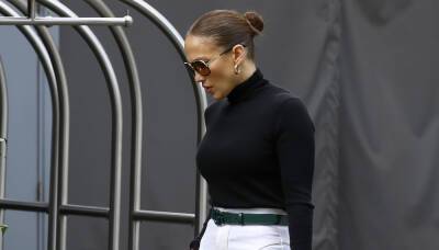 Jennifer Lopez - Jennifer Lopez Gets Dressed Up for Lunch Date with Her Kids - justjared.com